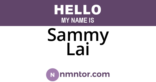 Sammy Lai