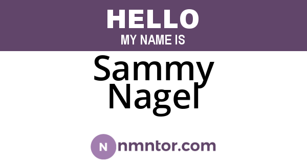 Sammy Nagel