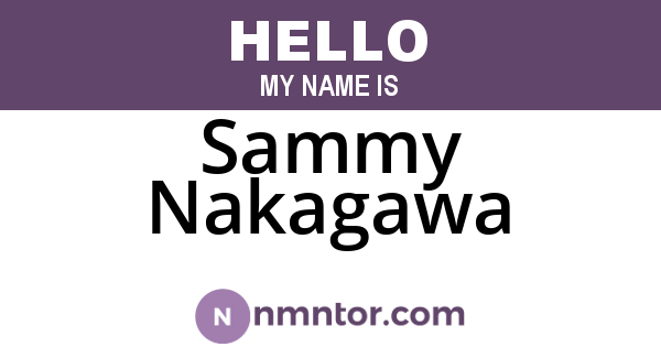Sammy Nakagawa
