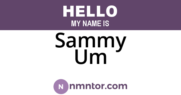 Sammy Um
