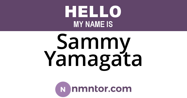 Sammy Yamagata