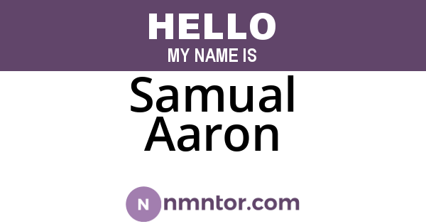 Samual Aaron