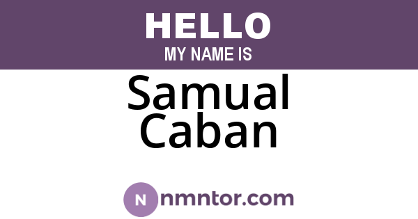Samual Caban