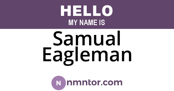 Samual Eagleman