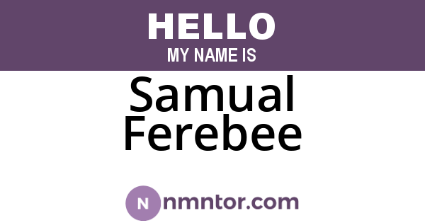 Samual Ferebee