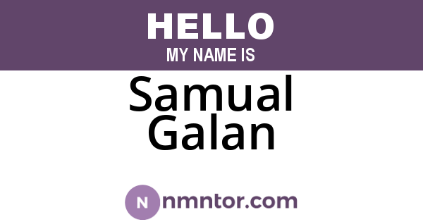 Samual Galan
