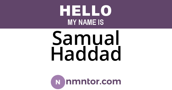 Samual Haddad