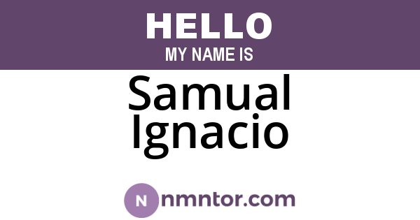 Samual Ignacio