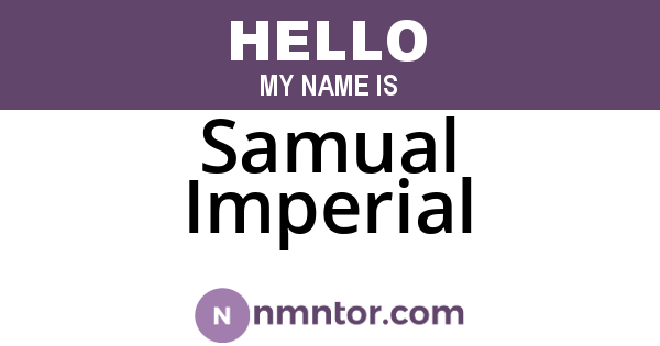 Samual Imperial