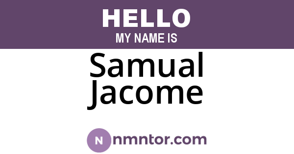 Samual Jacome