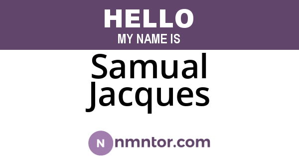Samual Jacques
