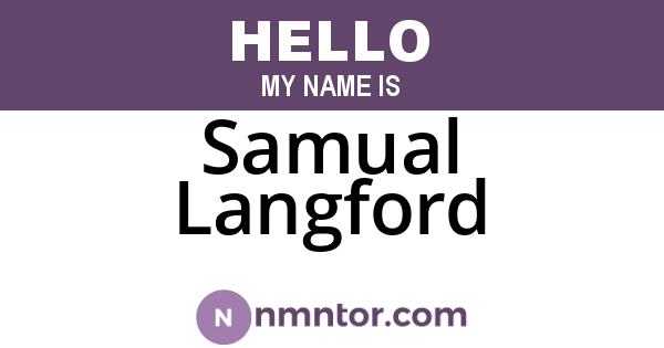 Samual Langford