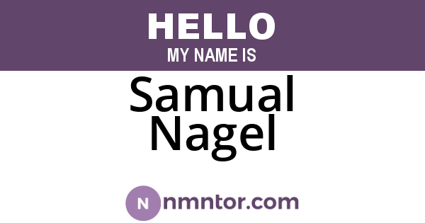 Samual Nagel