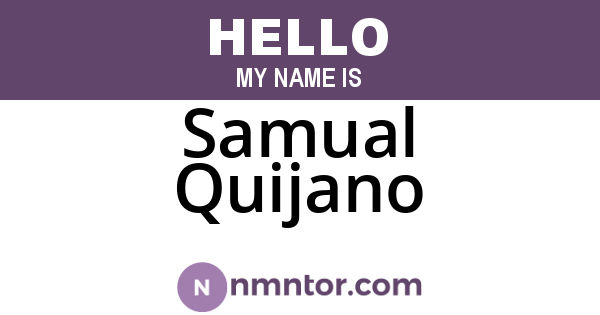 Samual Quijano