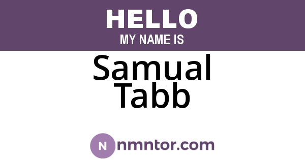 Samual Tabb