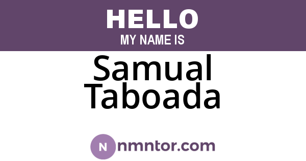 Samual Taboada