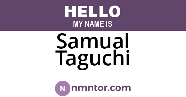Samual Taguchi
