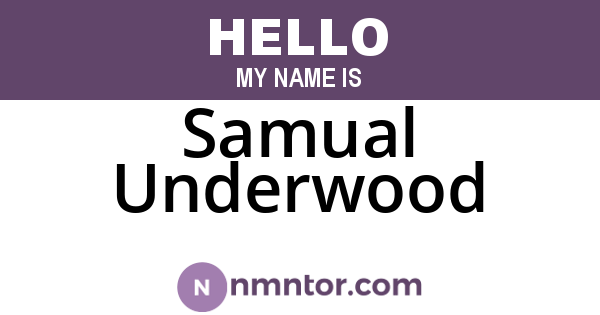 Samual Underwood