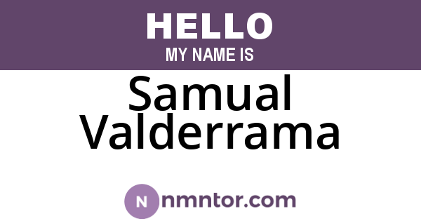 Samual Valderrama