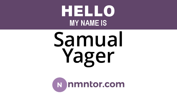 Samual Yager