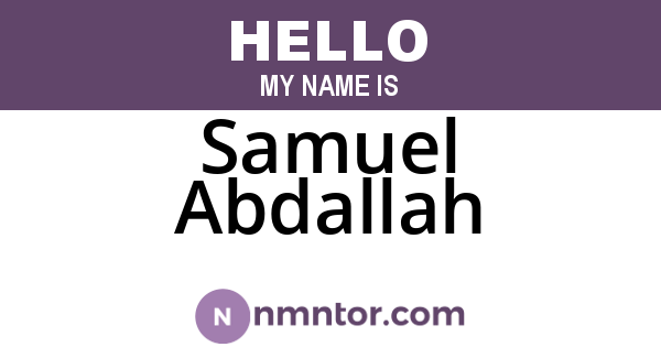 Samuel Abdallah