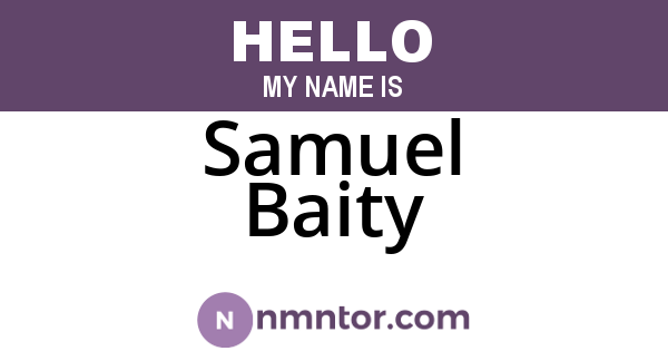 Samuel Baity