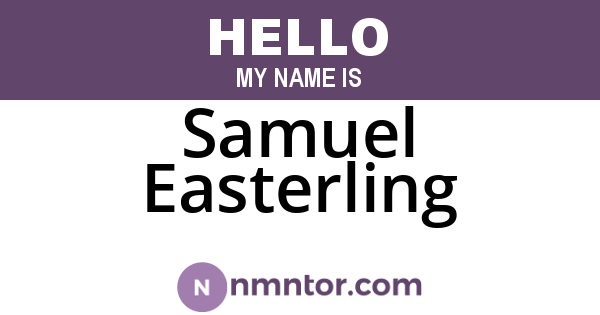 Samuel Easterling