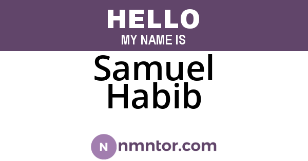 Samuel Habib