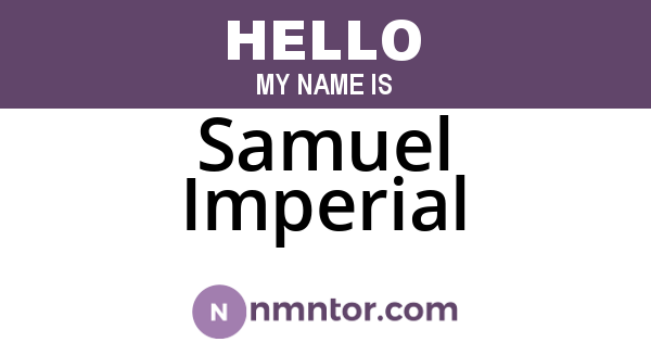 Samuel Imperial