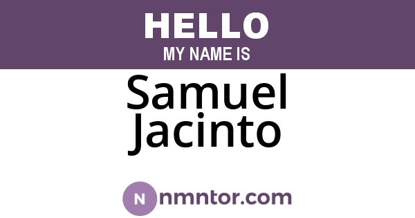 Samuel Jacinto