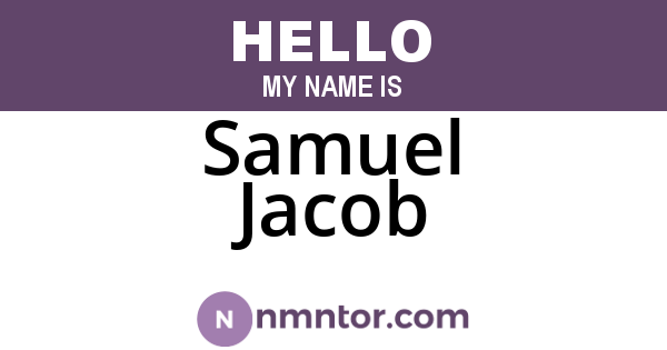 Samuel Jacob