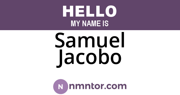 Samuel Jacobo