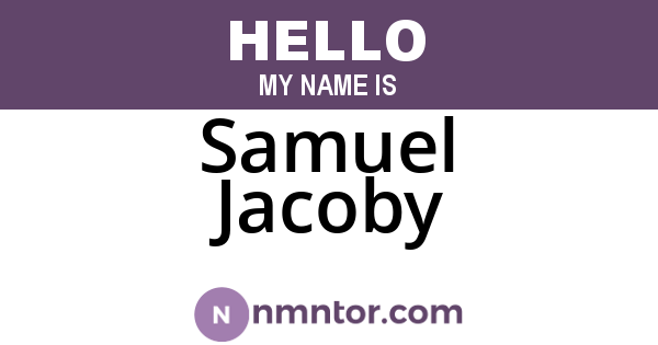 Samuel Jacoby