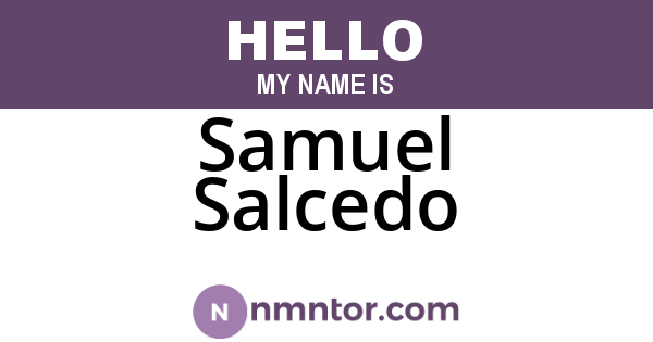Samuel Salcedo