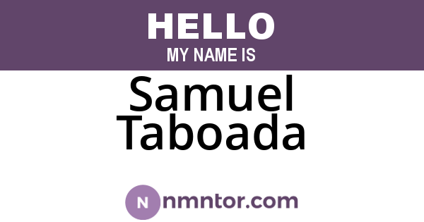 Samuel Taboada
