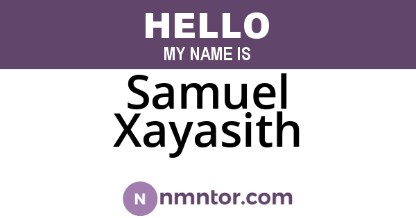 Samuel Xayasith