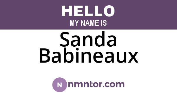 Sanda Babineaux