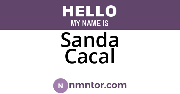 Sanda Cacal
