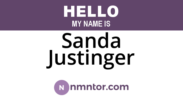 Sanda Justinger