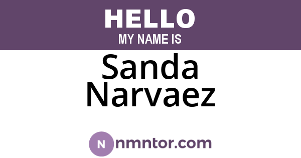 Sanda Narvaez