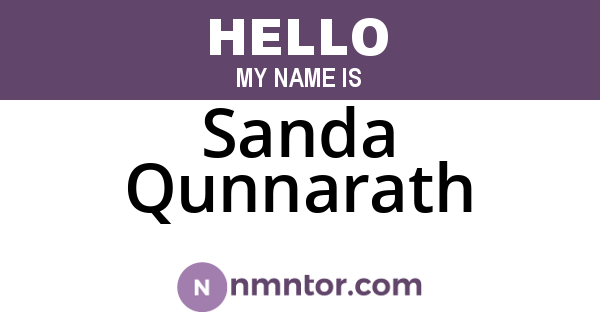 Sanda Qunnarath