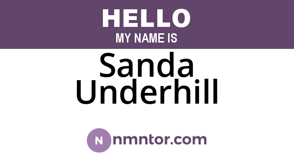 Sanda Underhill