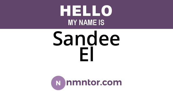 Sandee El