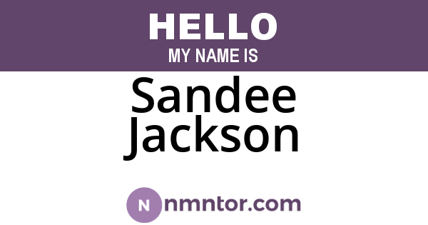 Sandee Jackson