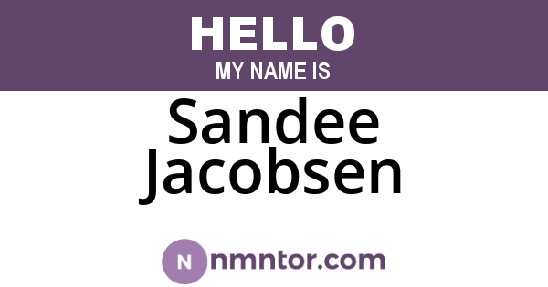 Sandee Jacobsen