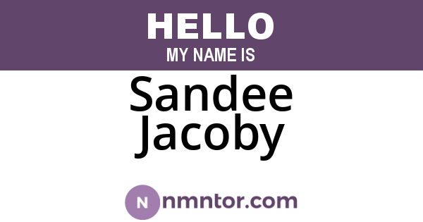 Sandee Jacoby