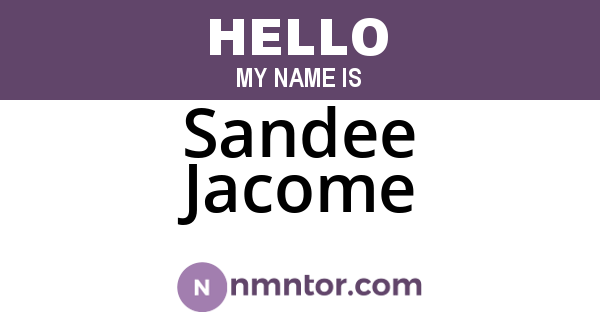 Sandee Jacome