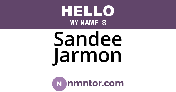 Sandee Jarmon