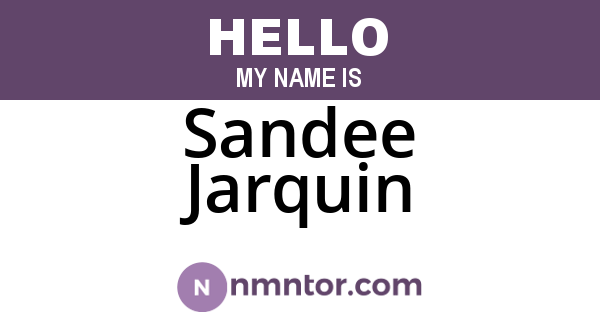 Sandee Jarquin