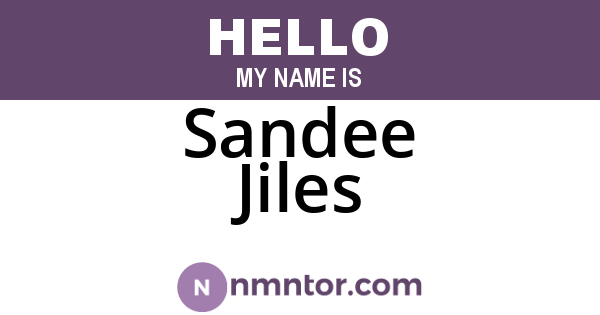 Sandee Jiles